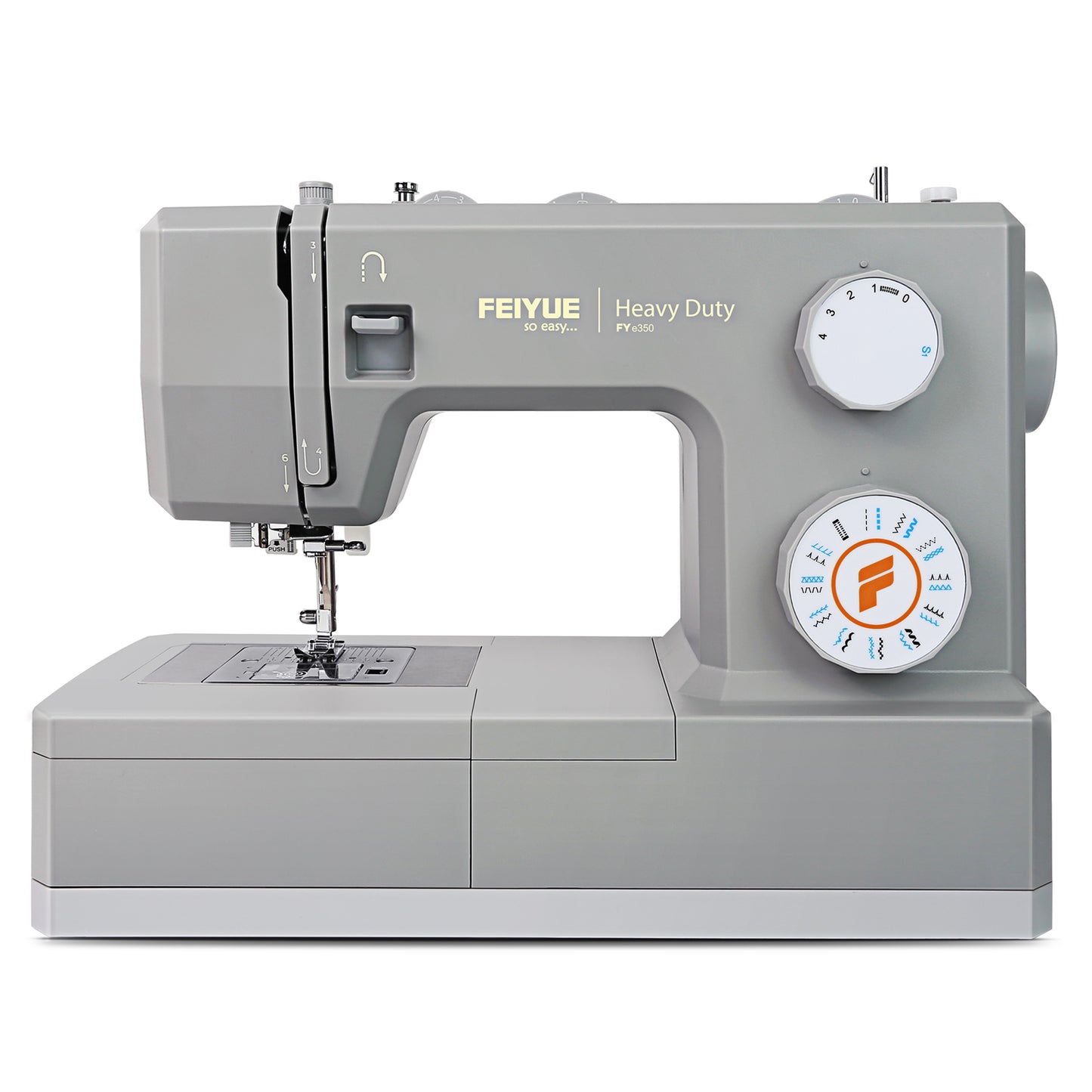 FEIYUE FYe350 Sewing Machine, Energy Saving Servo Motor, Heavy Duty & Portable, 23 Built-in Stitches, Multiple Needle Positions, 6 Bobbins & 5 Included Sewing Feet
