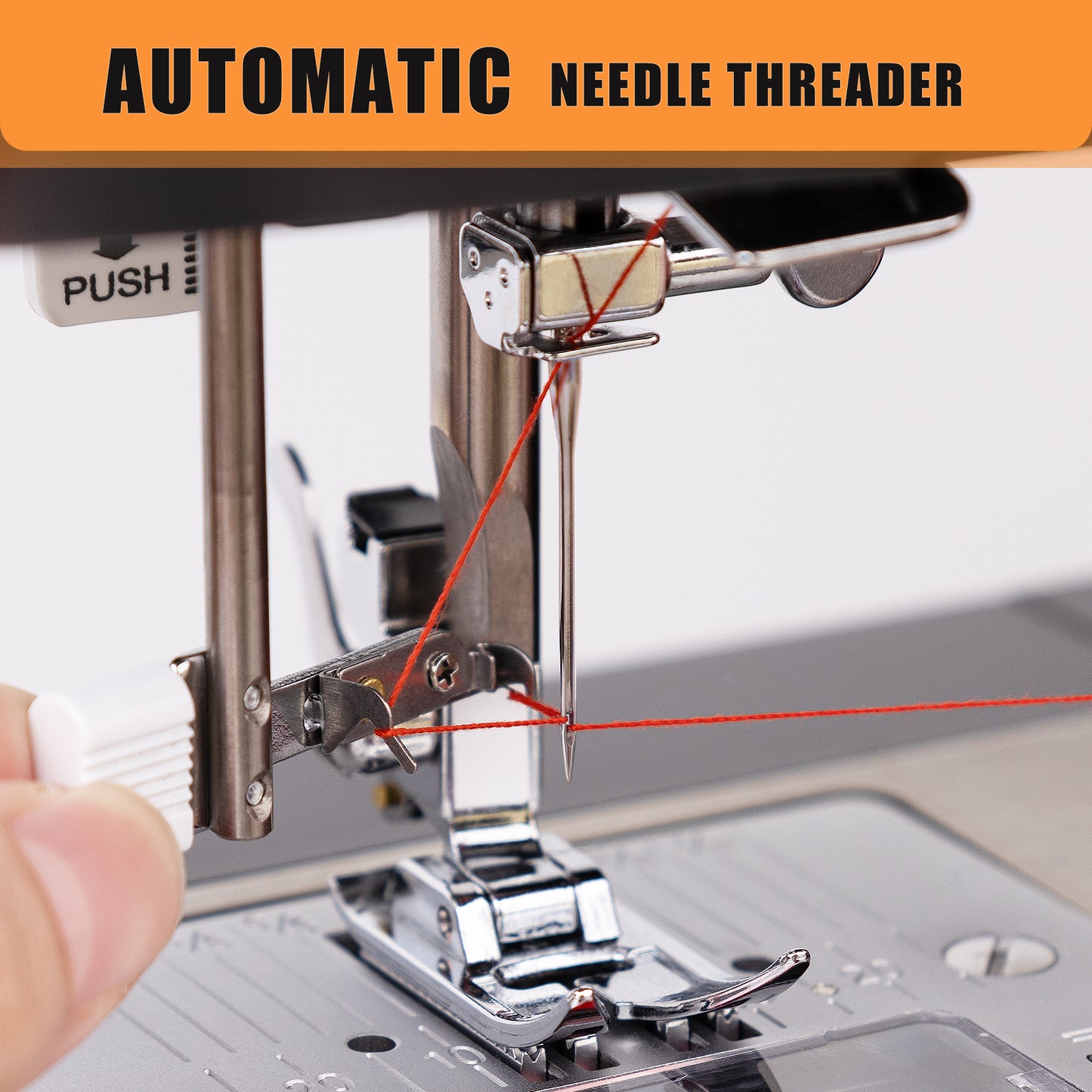 FEIYUE FYe392 Sewing Machine, Energy Saving Servo Motor, Heavy Duty & Portable, 23 Built-in Stitches, Multiple Needle Positions, 6 Bobbins & 5 Included Sewing Feet