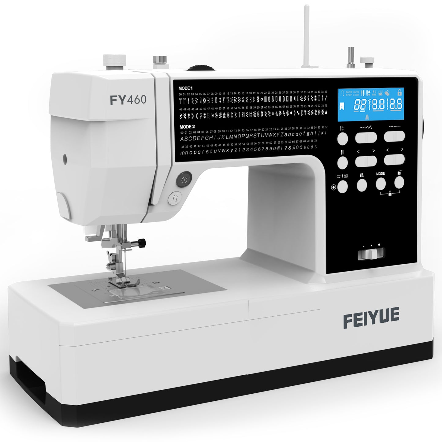 FEIYUE FY460 High-End Computerized Sewing Machine – Pattern Mode & Letter System, Upper Thread Detection, Auto Thread Trimming, Advanced Control for Serious Home Sewing
