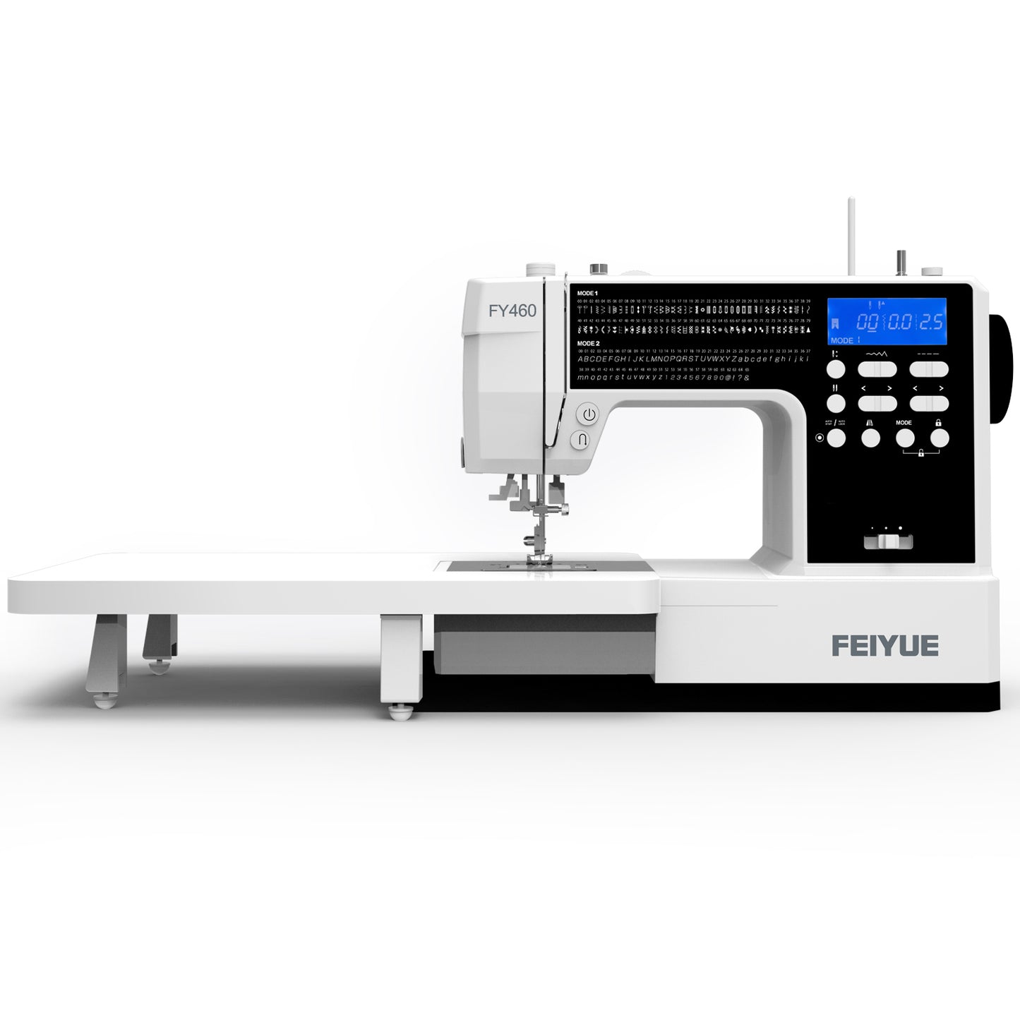 FEIYUE FY460 High-End Computerized Sewing Machine with Extension Table, Pattern Mode & Letter System, Upper Thread Detection, Auto Thread Trimming, Advanced Control for Serious Home Sewing