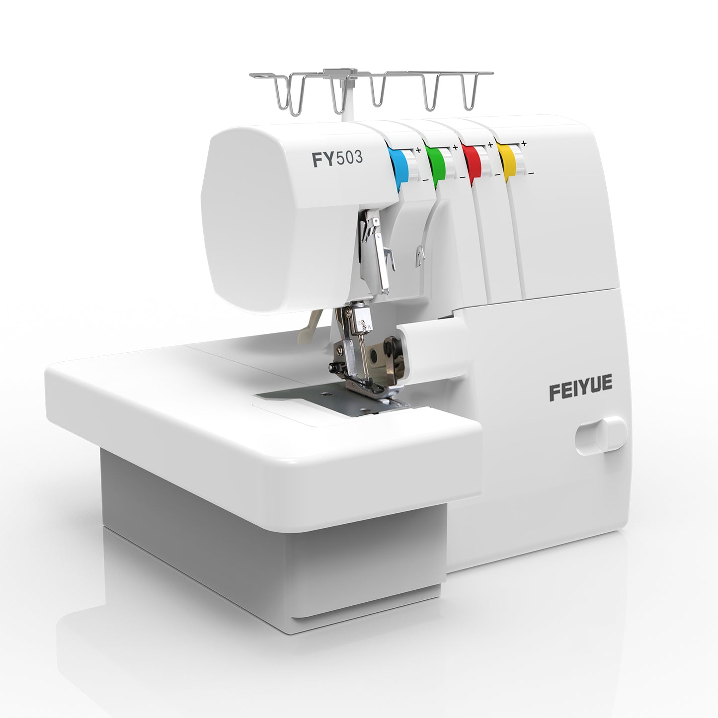 FEIYUE FY503 Heavy Duty Overlock Serger Machine – 2/3/4 Thread Capability | Differential Feed, Free Arm Sewing, Adjustable Stitch & Seam Width
