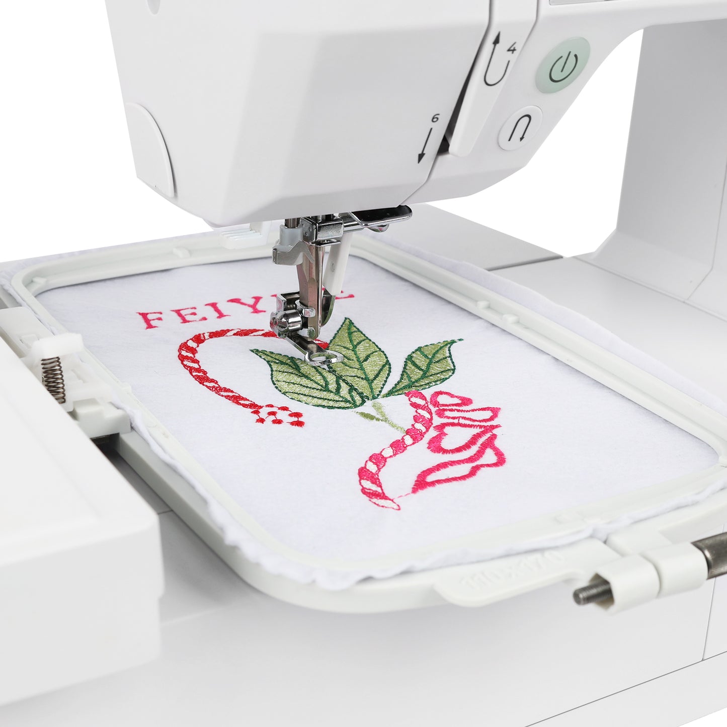 FEIYUE FY492 Computerized Sewing & Embroidery Machine - Touch Screen Control, Built-in Embroidery Patterns & Letters, Automatic Thread Trimming, LED Sewing Light