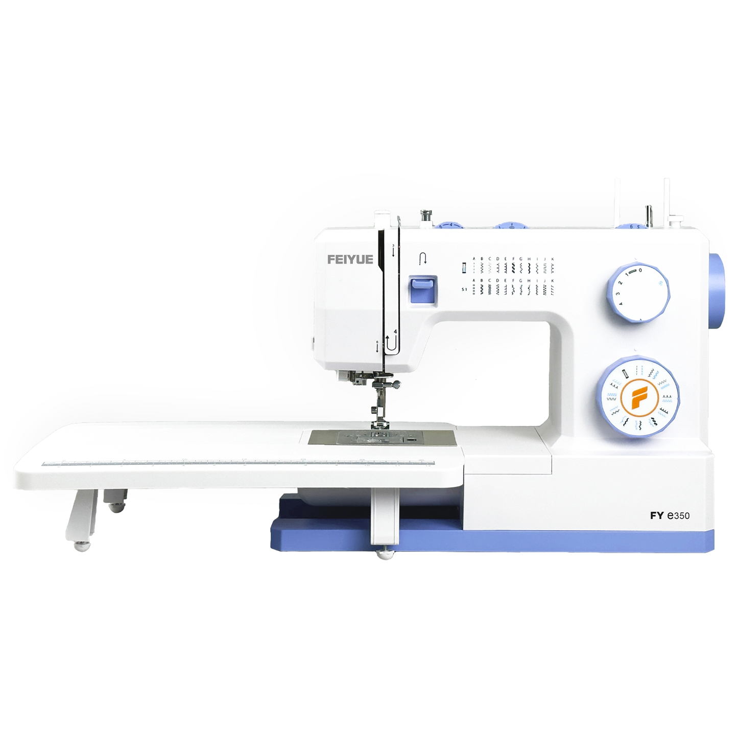 FEIYUE FYe350 Sewing Machine with Extension Table, Energy Saving Servo Motor, Heavy Duty & Portable, 23 Built-in Stitches, Multiple Needle Positions, 6 Bobbins & 5 Included Sewing Feet