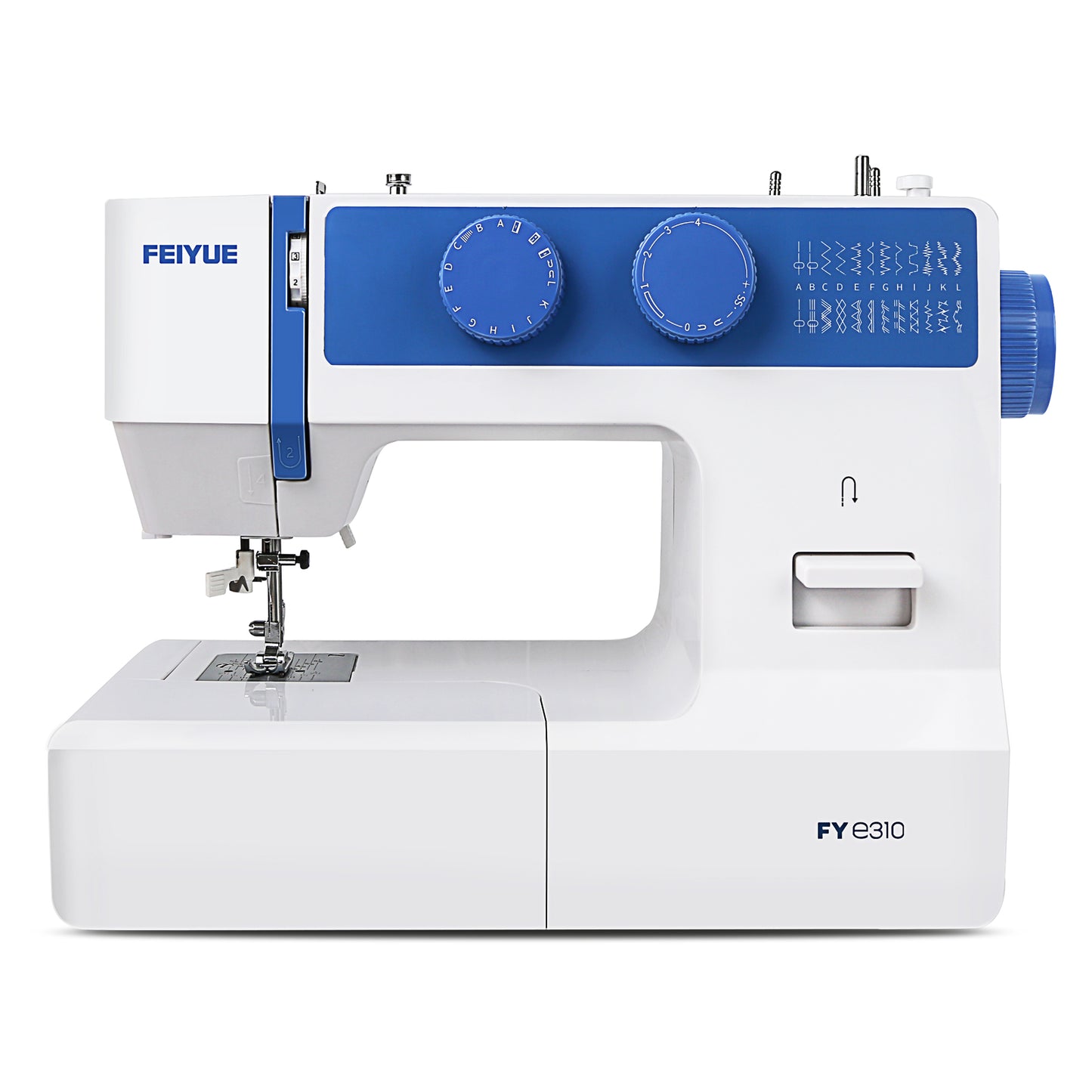 FEIYUE FYe310 Full Size Sewing Machine with Foot Pedal, Heavy Duty & Portable, Powerful Servo Motor, 25 Built-in Stitches, 6 Bobbins & 5 Included Sewing Feet
