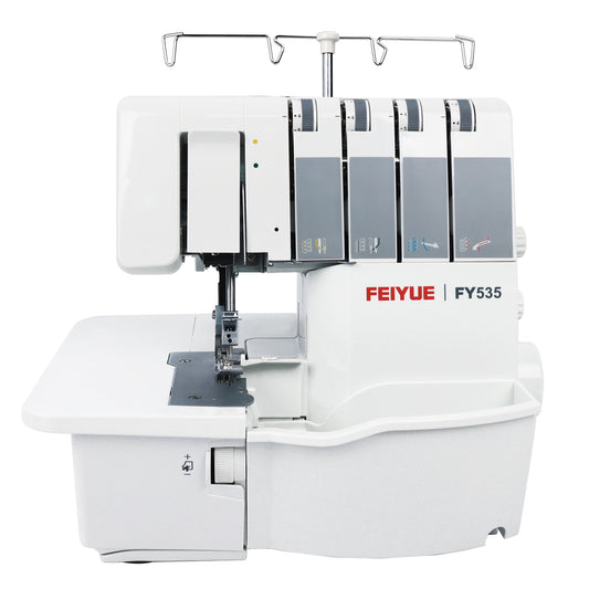 FEIYUE FY535 Overlock Serger Machine – 2/3/4 Thread Overlocking | Differential Feed, Adjustable Stitch & Cutting Width, Up to 1200 Stitches/Min
