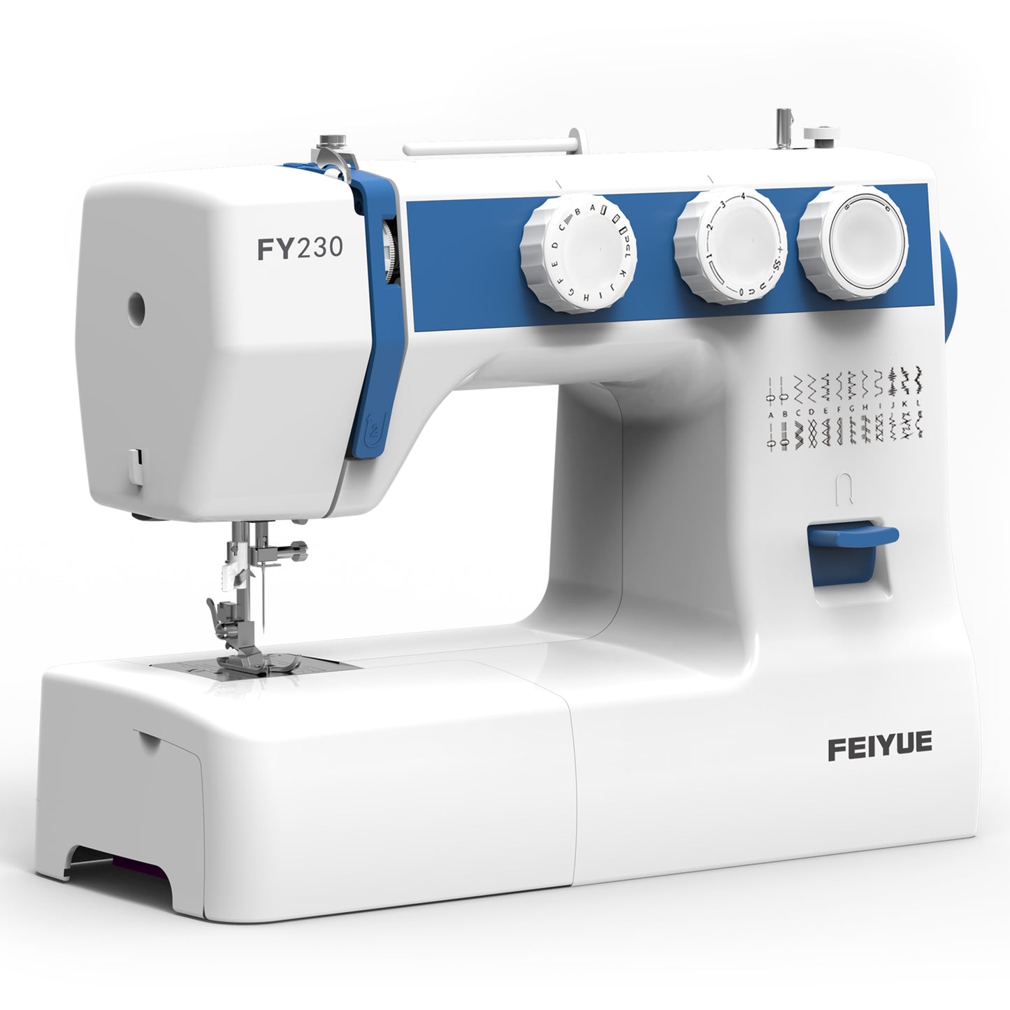 FEIYUE FY230 Mechanical Home Sewing Machine with Essential Stitch Controls and Foot Pedal Operation