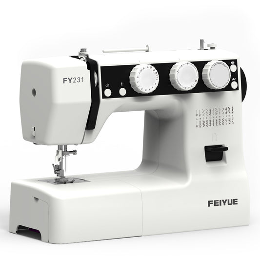 FEIYUE FY231 Home Sewing Machine with Speed Adjustment Buttons, Start Button and Needle Position Control