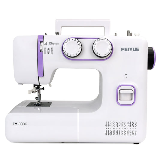 FEIYUE FYe300 Full Size Sewing Machine with Foot Pedal, Powerful Servo Motor, Controllable Pedal Speed, Great for Beginners, 105 Stitch Applications