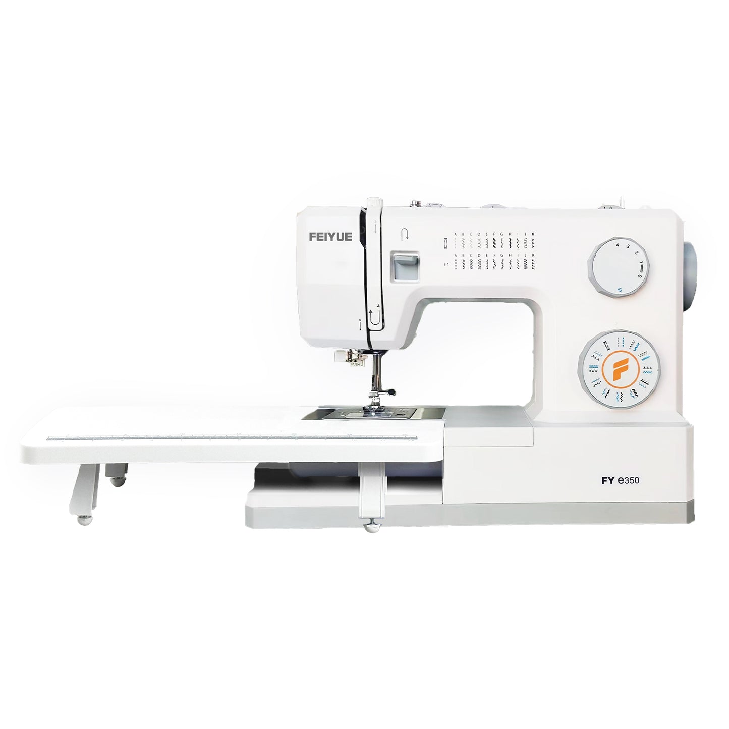 FEIYUE FYe350 Sewing Machine with Extension Table, Energy Saving Servo Motor, Heavy Duty & Portable, 23 Built-in Stitches, Multiple Needle Positions, 6 Bobbins & 5 Included Sewing Feet