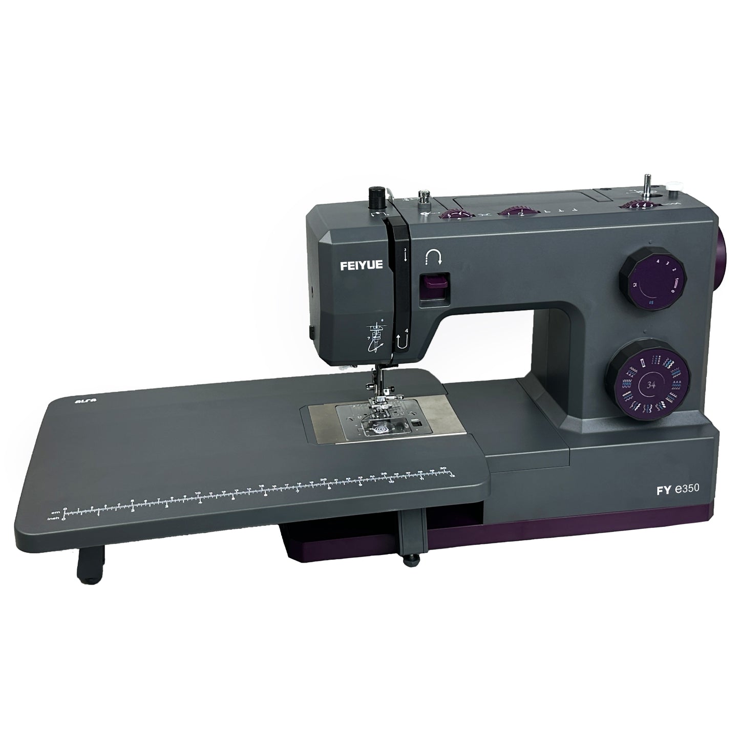 FEIYUE FYe350 Sewing Machine with Extension Table, Energy Saving Servo Motor, Heavy Duty & Portable, 23 Built-in Stitches, Multiple Needle Positions, 6 Bobbins & 5 Included Sewing Feet