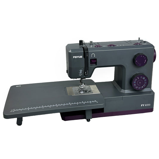 FEIYUE FYe350 Sewing Machine with Extension Table, Energy Saving Servo Motor, Heavy Duty & Portable, 23 Built-in Stitches, Multiple Needle Positions, 6 Bobbins & 5 Included Sewing Feet