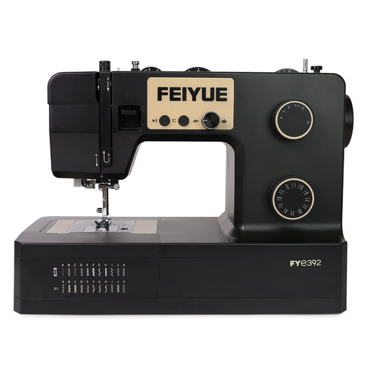 FEIYUE FYe392 Sewing Machine, Energy Saving Servo Motor, Heavy Duty & Portable, 23 Built-in Stitches, Multiple Needle Positions, 6 Bobbins & 5 Included Sewing Feet