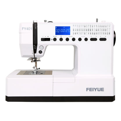 FEIYUE FY401 Electronic Sewing Machine, 60 Stitches, Digital LCD, Easy One-Touch Operation, Portable & Versatile for Beginners and Crafters, Home Sewing & DIY Projects