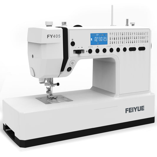 FEIYUE FY405 Computerized Sewing Machine – LCD Display, Automatic Thread Trimming, Multiple Stitch Patterns, Adjustable Speed & Stitch Control for Home Sewing