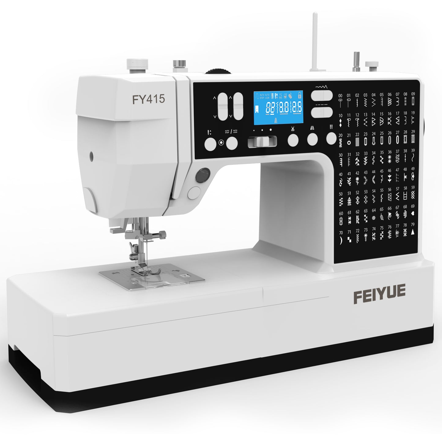 FEIYUE FY415 Computerized Sewing Machine – Auto Thread Trimming for Faster Workflow, LCD Control, Twin Needle Support, Designed for Efficient Home Sewing