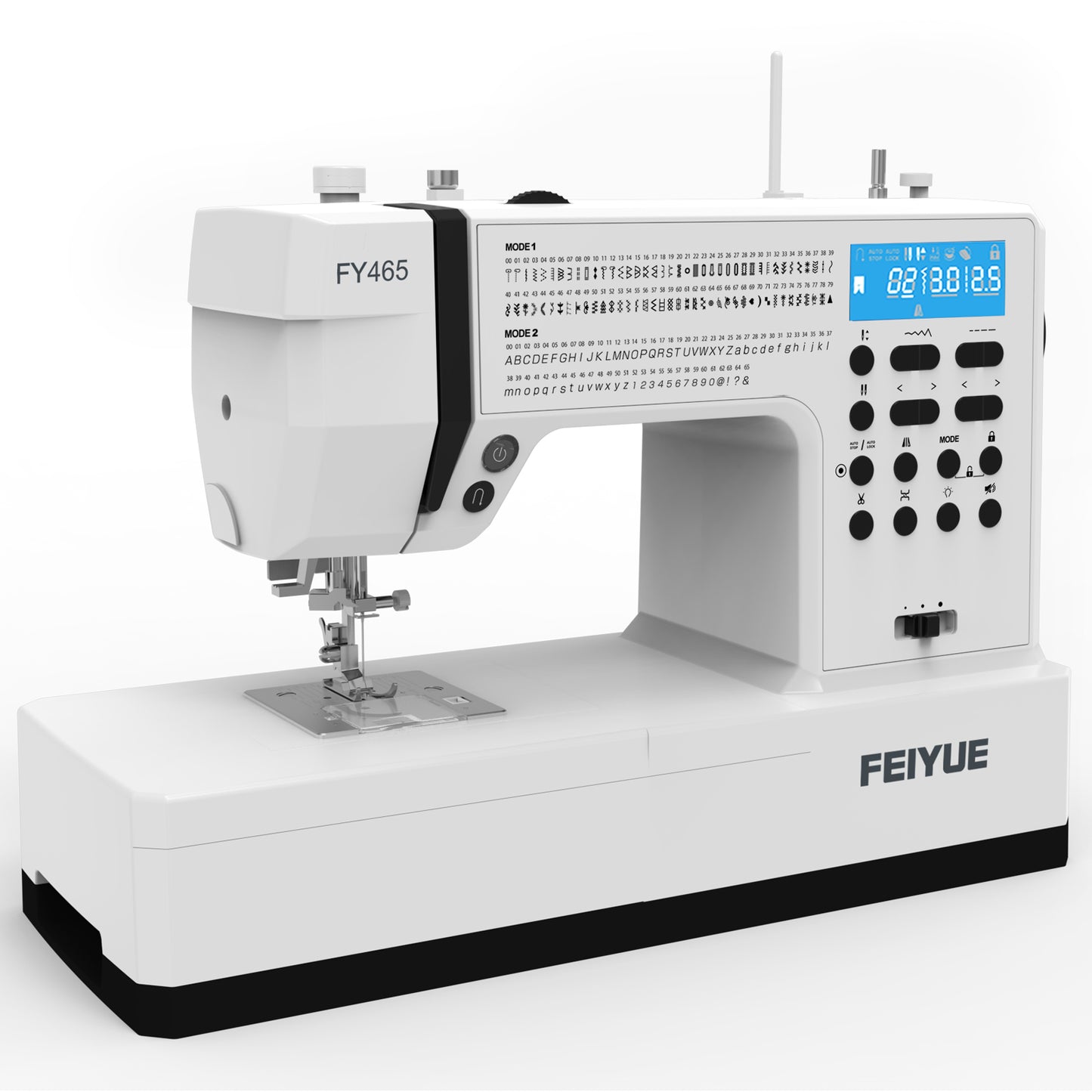 FEIYUE FY465 Advanced Computerized Sewing Machine - Pattern & Letter Stitch System, Auto Thread Trimming, Upper Thread Detection, Premium Control Design for Advanced Home Sewing