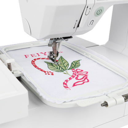 FEIYUE FY492 Computerized Sewing & Embroidery Machine - Touch Screen Control, Built-in Embroidery Patterns & Letters, Automatic Thread Trimming, LED Sewing Light