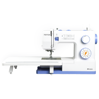 FEIYUE FYe350 Sewing Machine with Extension Table, Energy Saving Servo Motor, Heavy Duty & Portable, 23 Built-in Stitches, Multiple Needle Positions, 6 Bobbins & 5 Included Sewing Feet